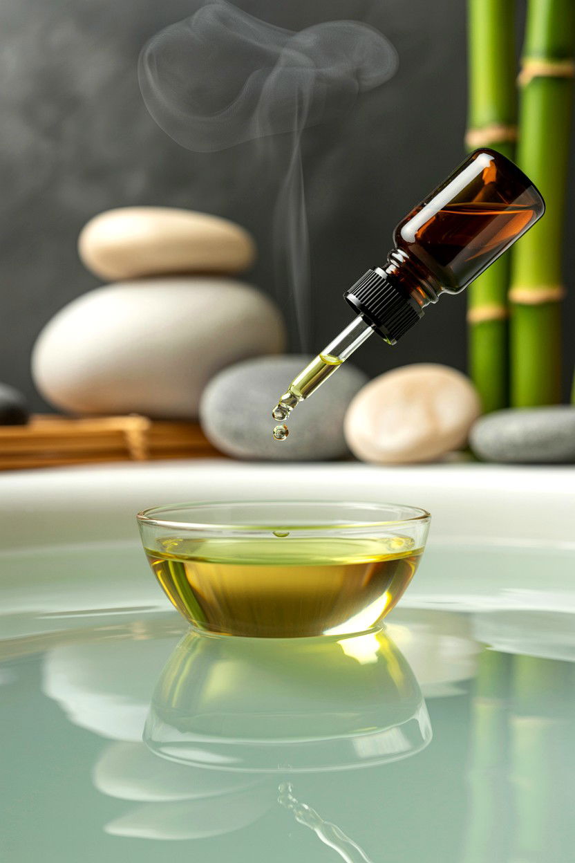 Essential oil soak - 25 Valentine's Day Bubble Bath Ideas