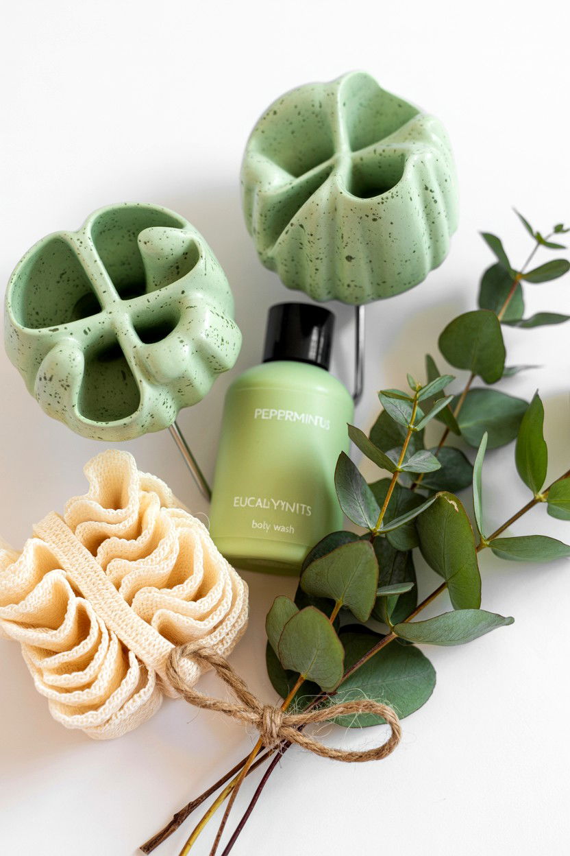 Eucalyptus Bath Bundle - 25 Valentine's Day Bath Gift Basket Ideas