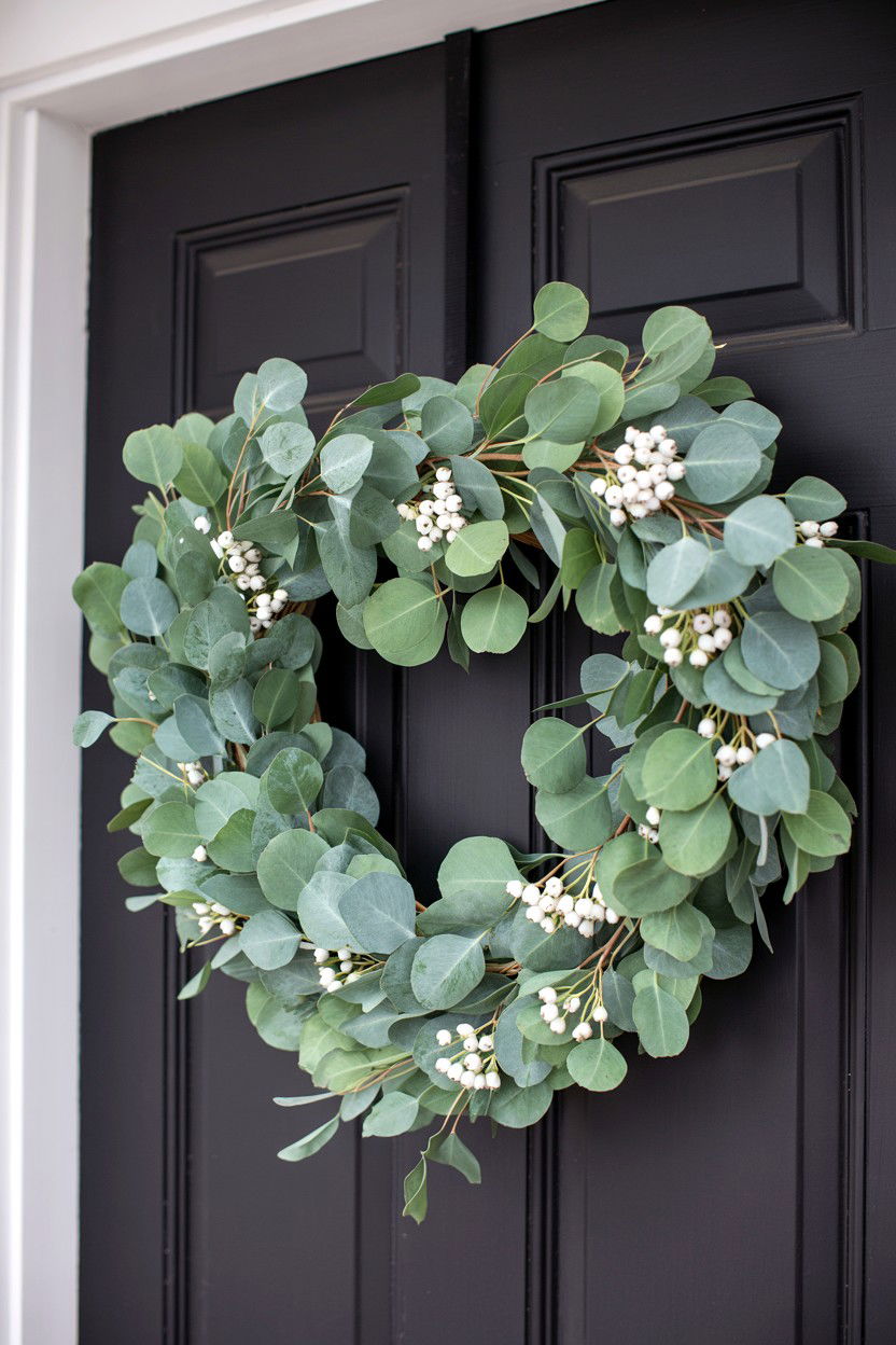 Eucalyptus Heart - 25 Elegant Valentine's Day Wreath Ideas