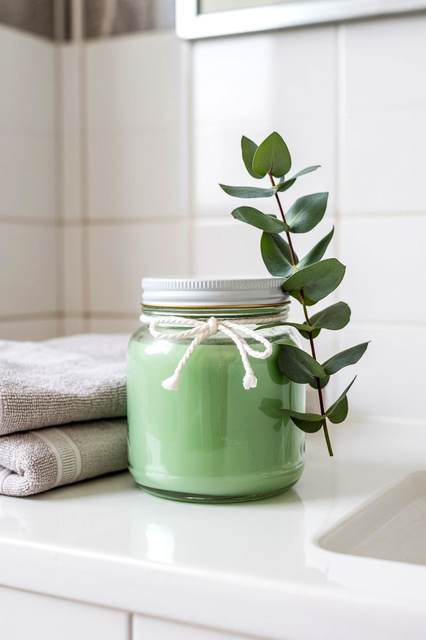Eucalyptus Mint Jar - 25 Valentine's Day Jar Candle Ideas