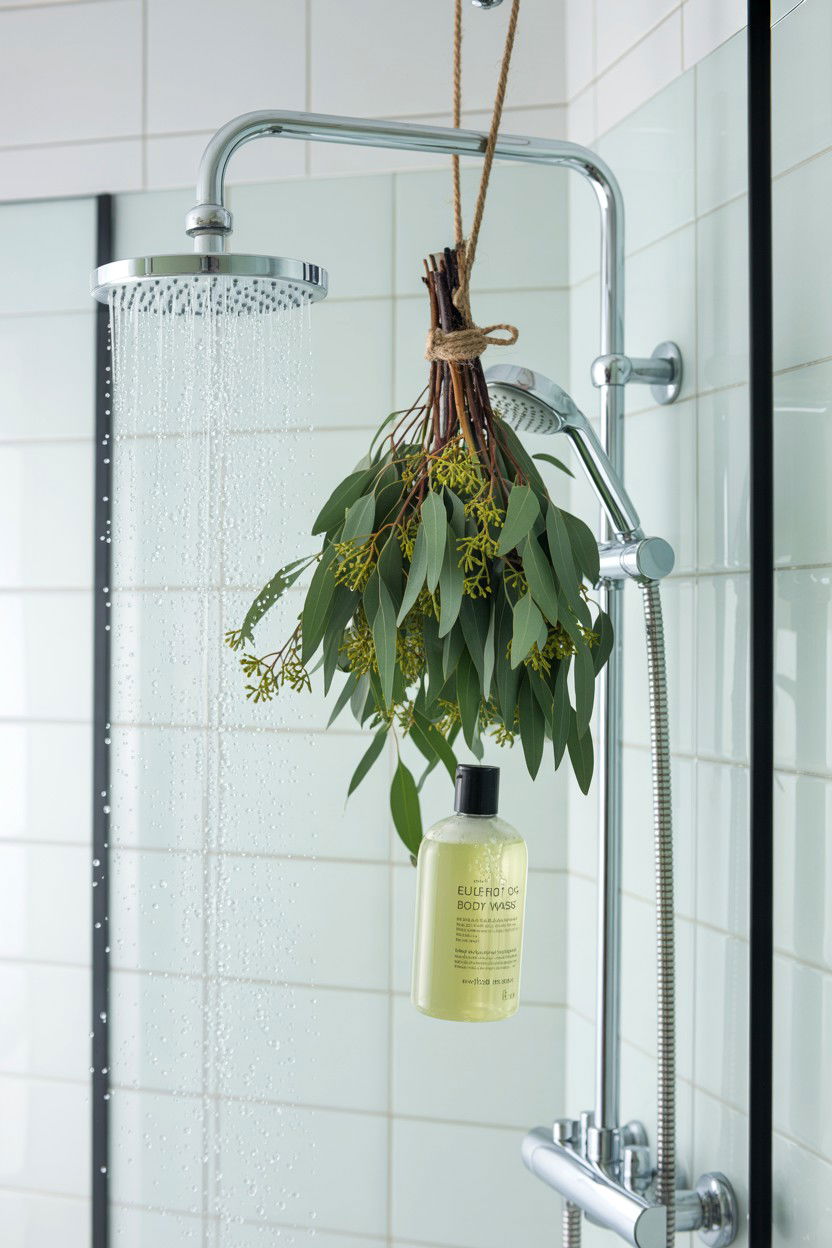 Eucalyptus shower bundle - 25 Valentine's Day Relaxation Gift Basket Ideas