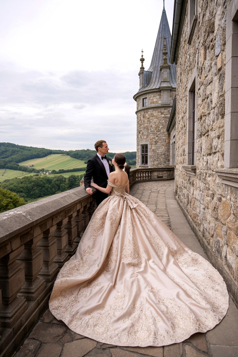 European Castle Elopement - 25 Valentine's Day Elopement Ideas