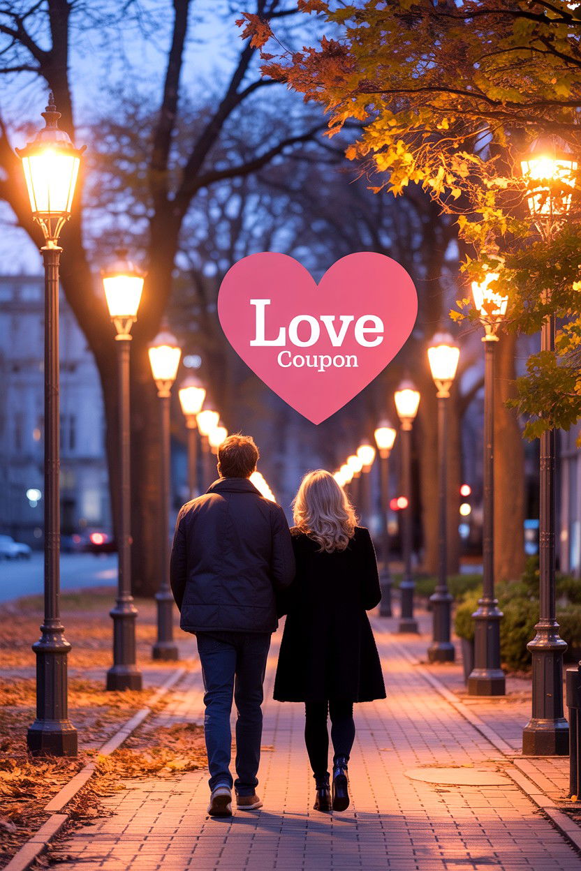 Evening walk together - 25 Valentine's Day Love Coupon Ideas