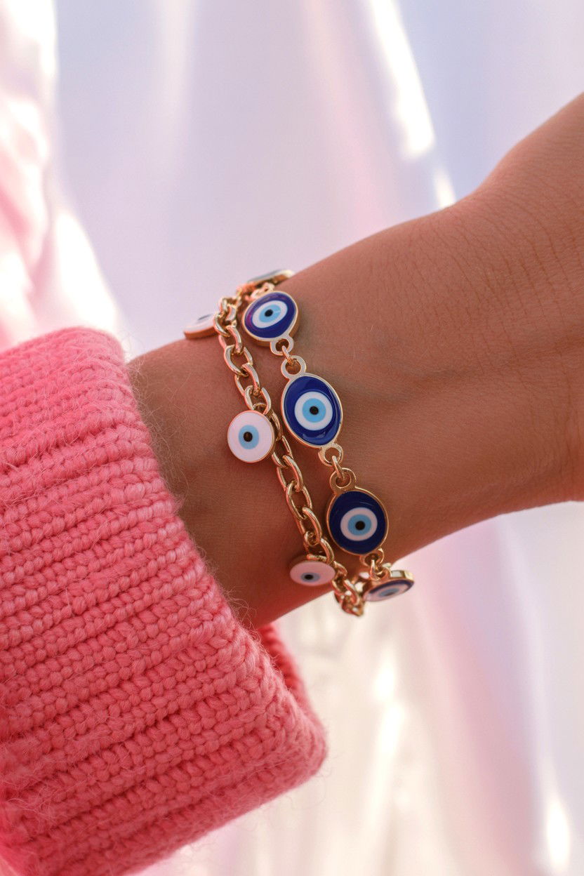 Evil Eye Bracelet - 25 Valentine's Day Bracelet Ideas