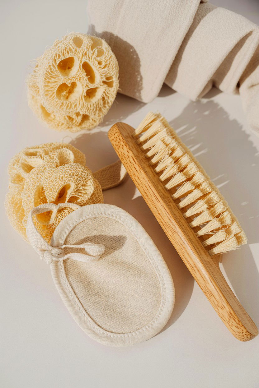 Exfoliating Loofah Set - 25 Valentine's Day Spa Gift Basket Ideas
