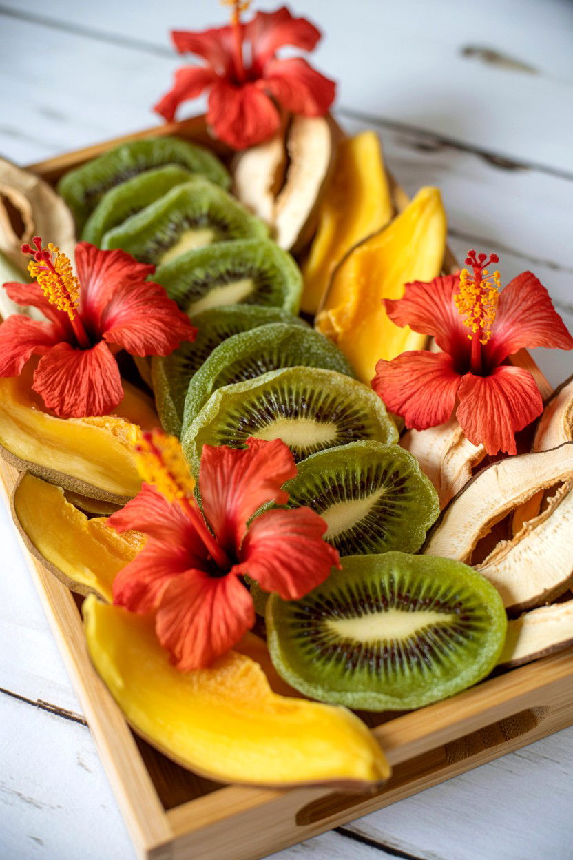 Exotic Dried Fruit Tray - 25 Valentine's Day Gourmet Gift Basket Ideas