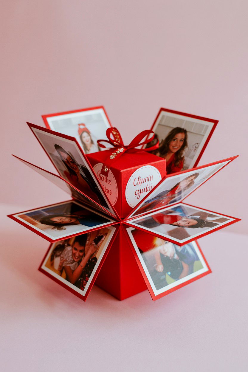 Explosion box - 25 Valentine's Day Memory Album Ideas