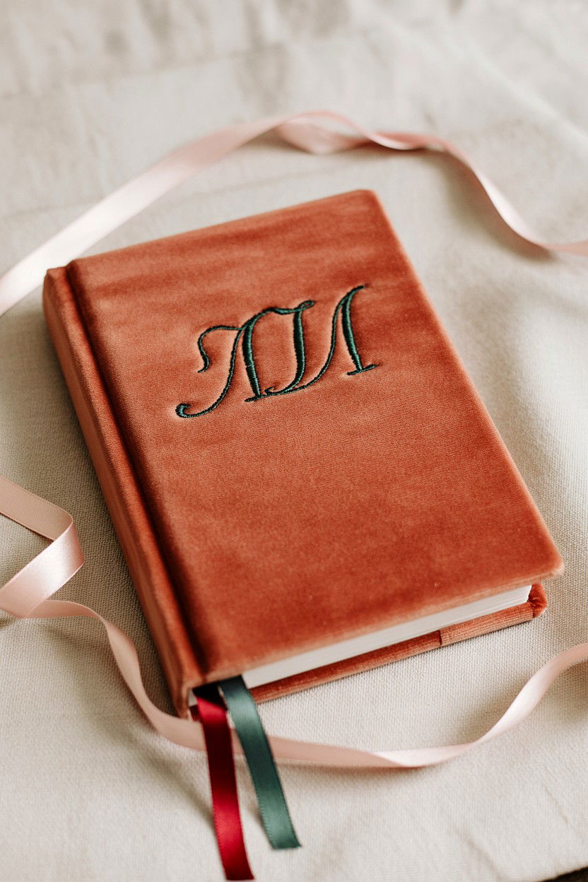 Fabric covered journal - 25 Valentine's Day Memory Album Ideas