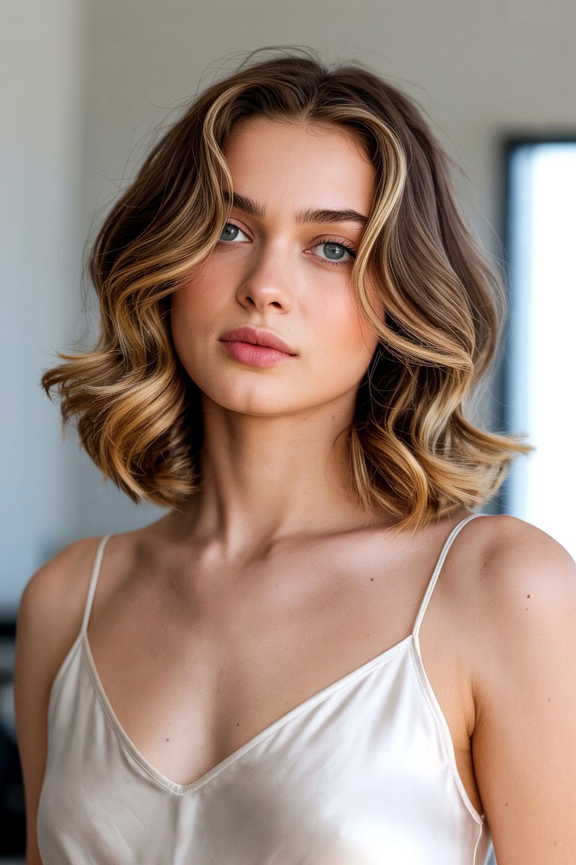 Face Framing Waves - 25 Valentine's Day Soft Waves Ideas