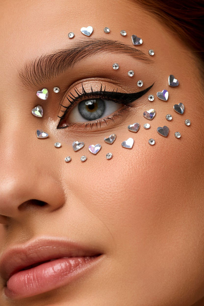 Face Gems - 25 Valentine's Day Makeup for Beginners