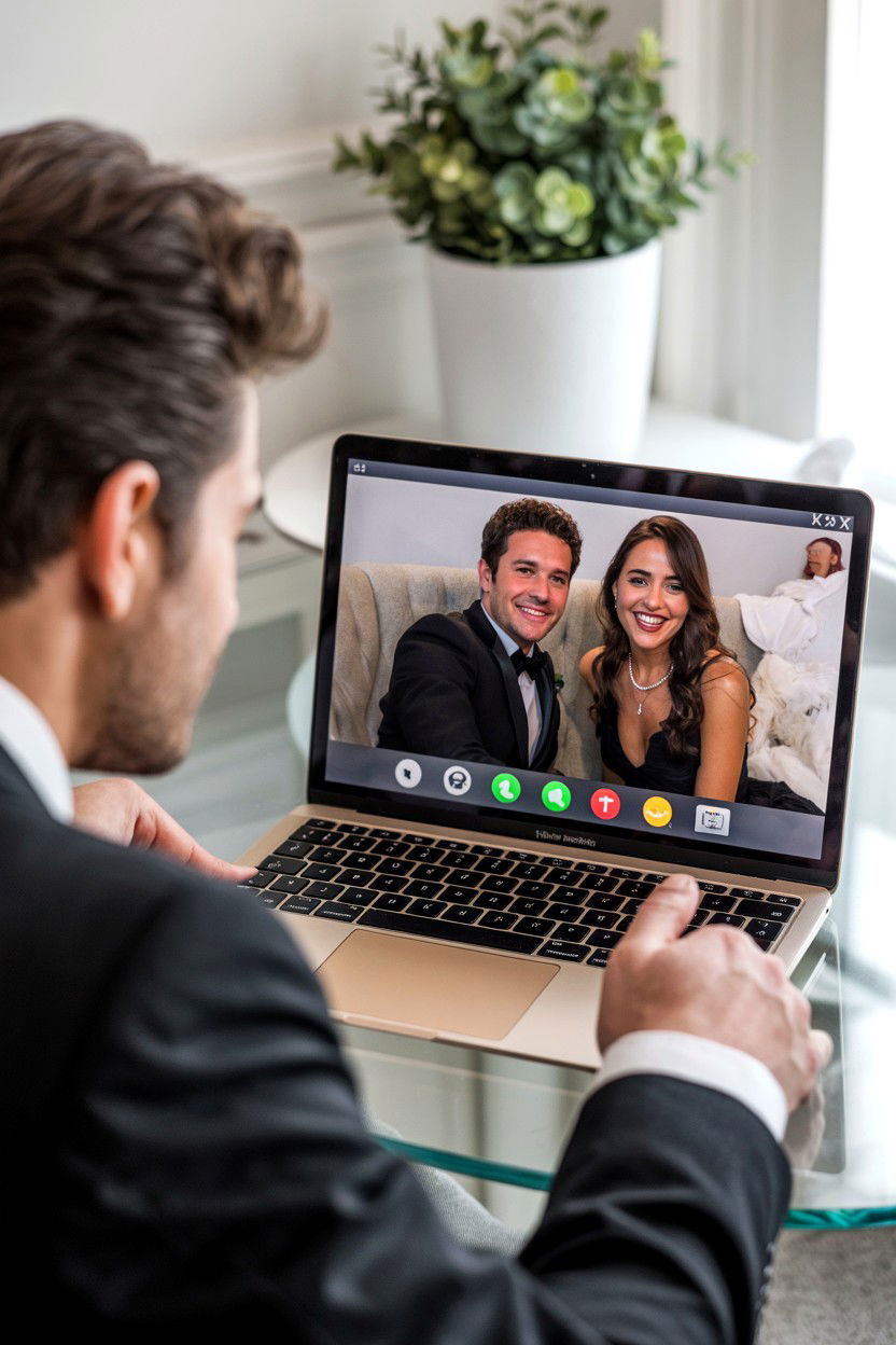 FaceTime Date Night Screenshot - 25 Long Distance Valentine's Day Photo Ideas