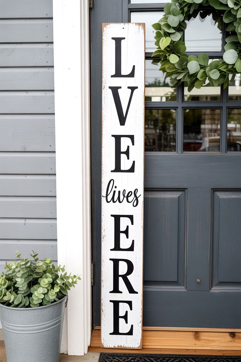 Farmhouse Valentine Door Sign - 25 Valentine's Day Door Decorations