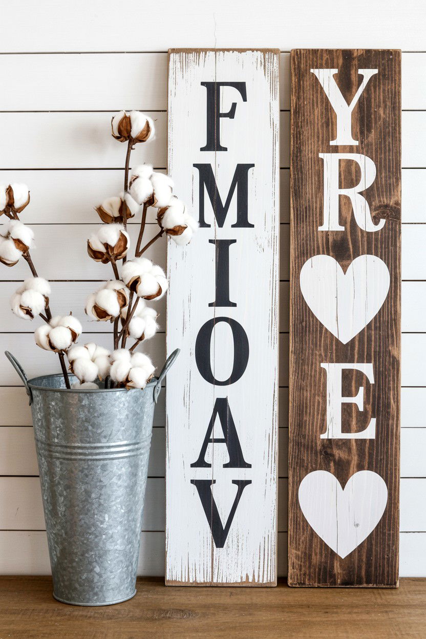 Farmhouse heart decor - 25 Valentine's Day Shelf Decor Ideas