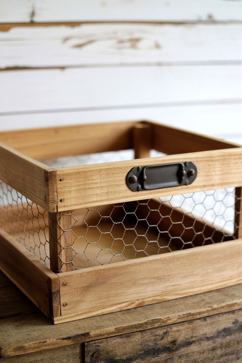 Farmhouse style box - 25 Valentine's Day Memory Box Ideas