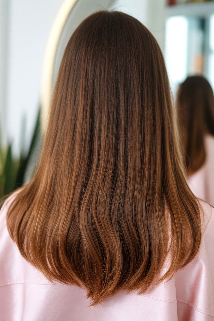 Feathered ends - 25 Valentine's Day Straight Hair Ideas