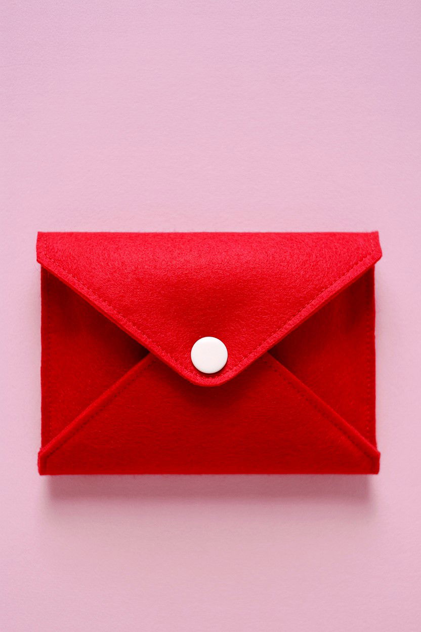 Felt Envelope Bag - 25 Valentine's Day Treat Bag Ideas