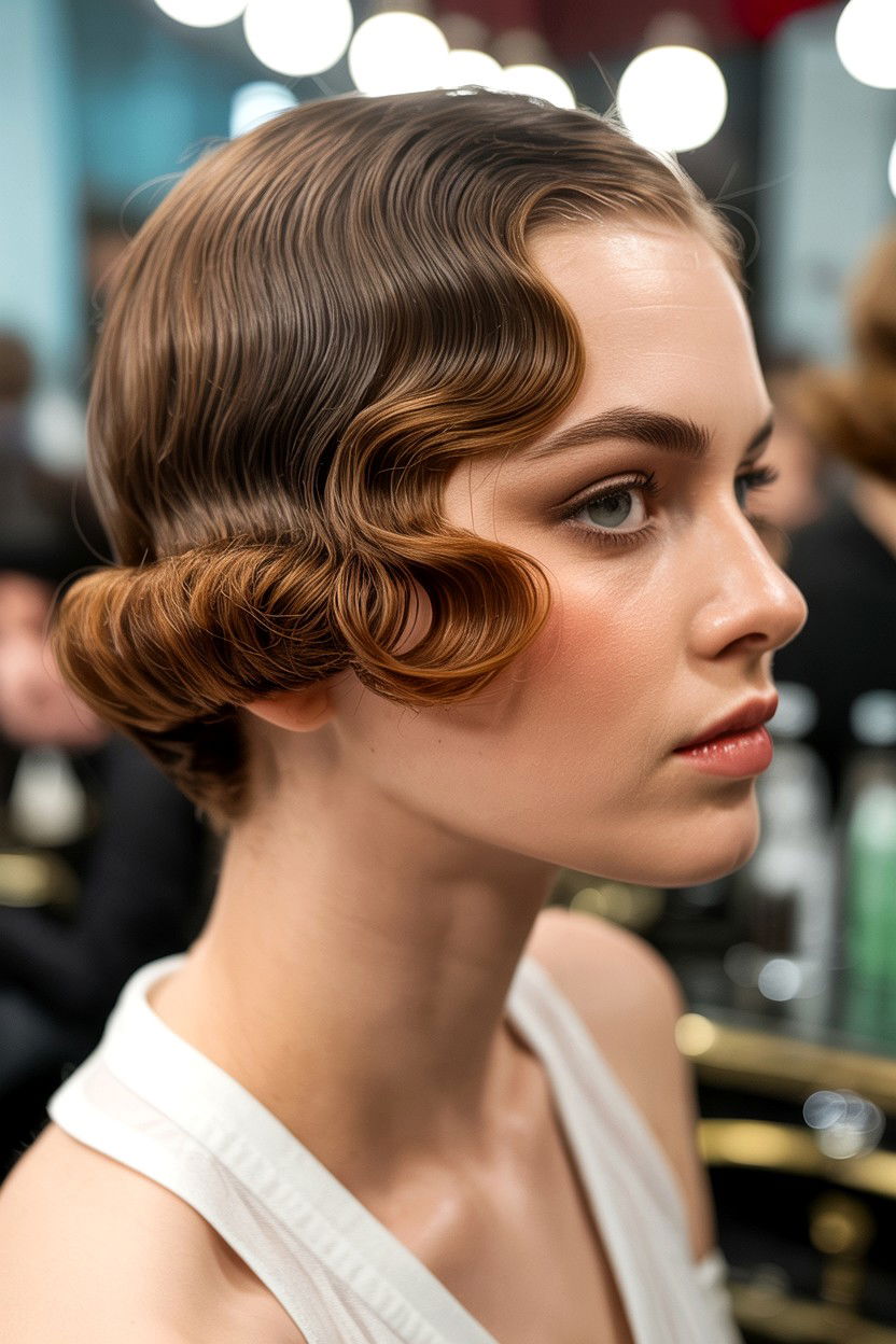 Finger Waves Short Hair - 25 Valentine's Day Short Hair Ideas