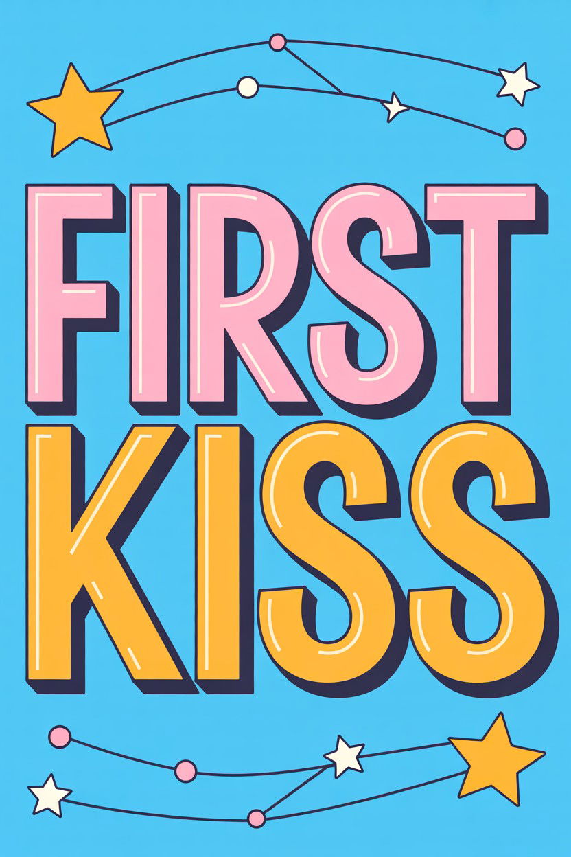First Kiss Star Map - 25 Valentine's Day Star Map Ideas