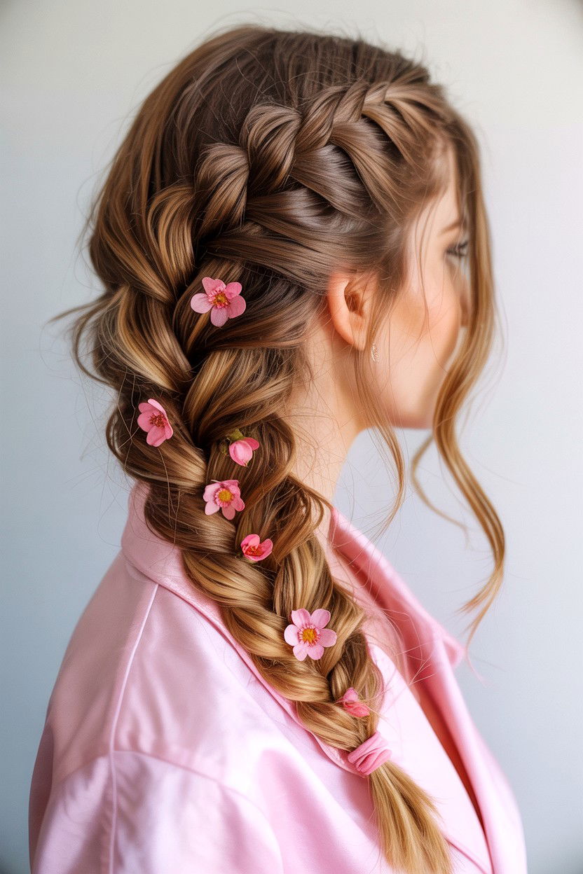 Fishtail Braid - 25 Valentine's Day Hair Tutorials