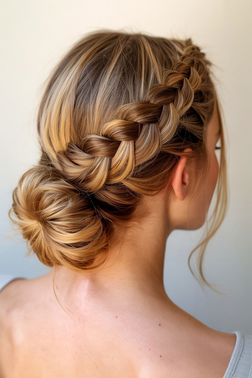 Fishtail Braid Updo - 25 Valentine's Day Updo Ideas