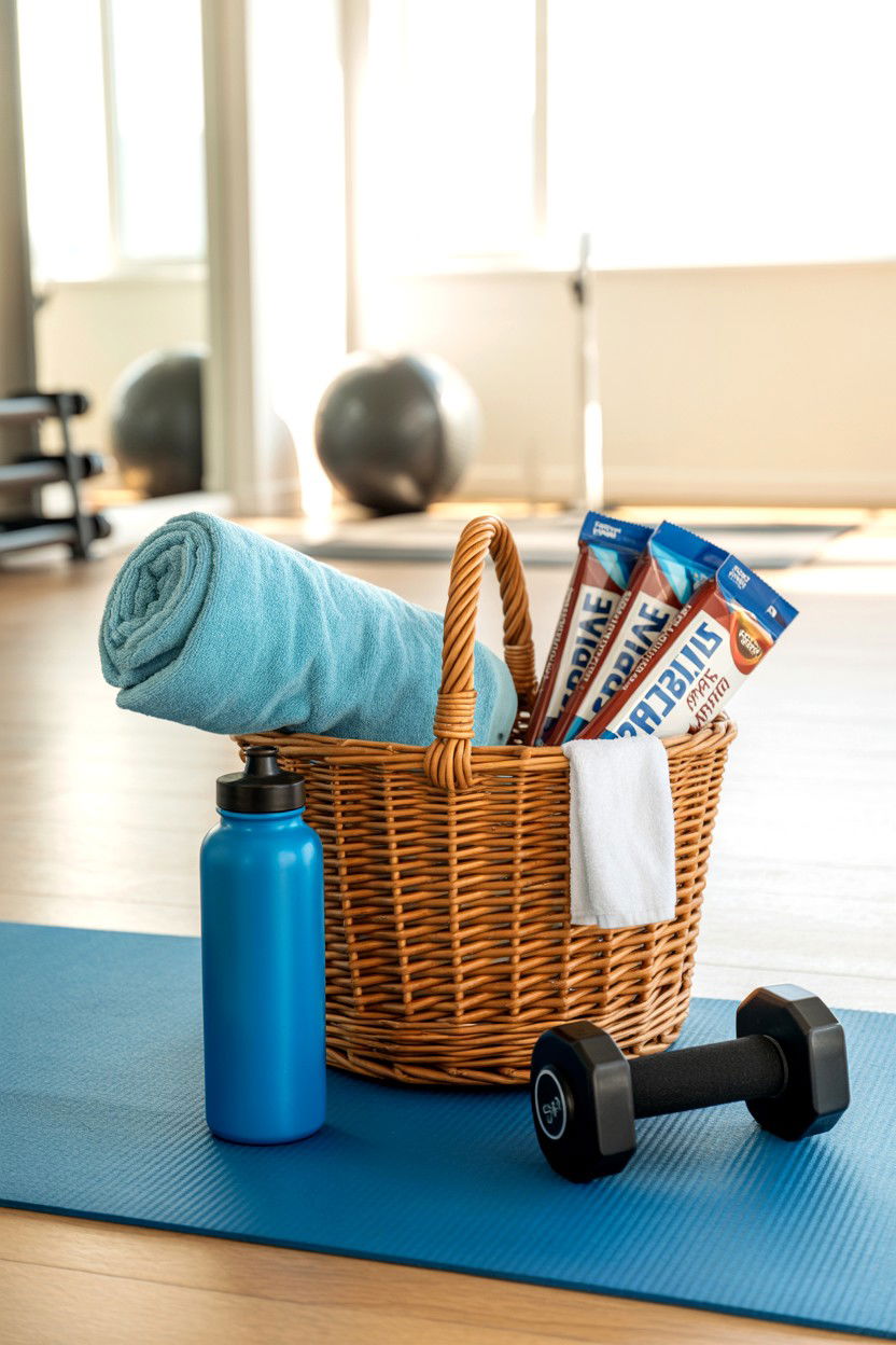 Fitness gift basket - 25 Budget Valentine's Day Gift Basket Ideas