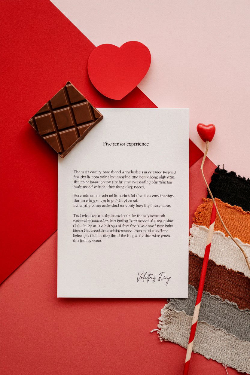 Five senses experience - 25 Long Distance Valentine's Day Letter Ideas