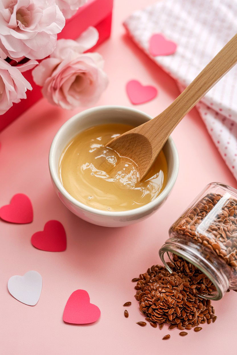 Flaxseed Hair Mask - 25 Valentine's Day Hair Mask Ideas
