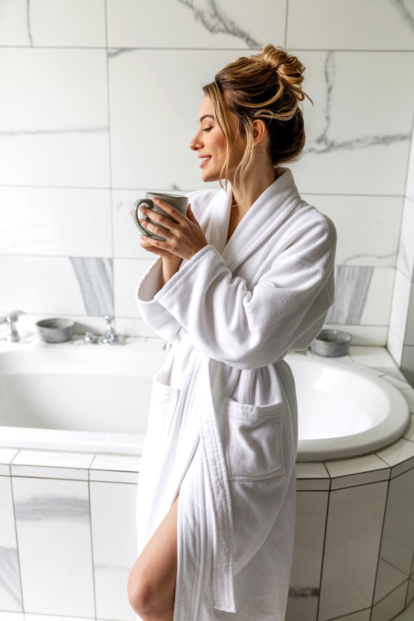 Fleece bathrobe - 25 Cozy Valentine's Day Gifts for Her