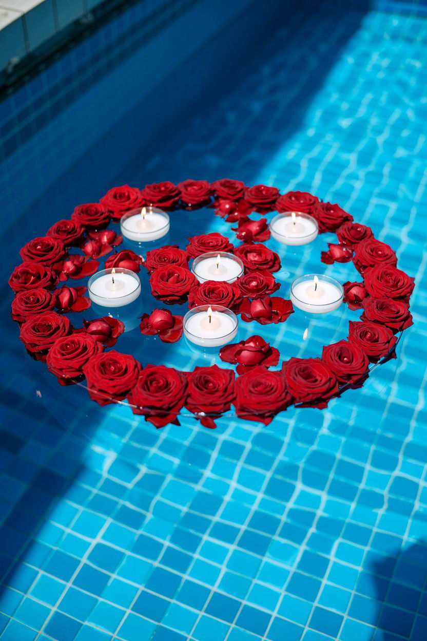 Floating Flower Decor - 25 Valentine's Day Wedding Flower Ideas
