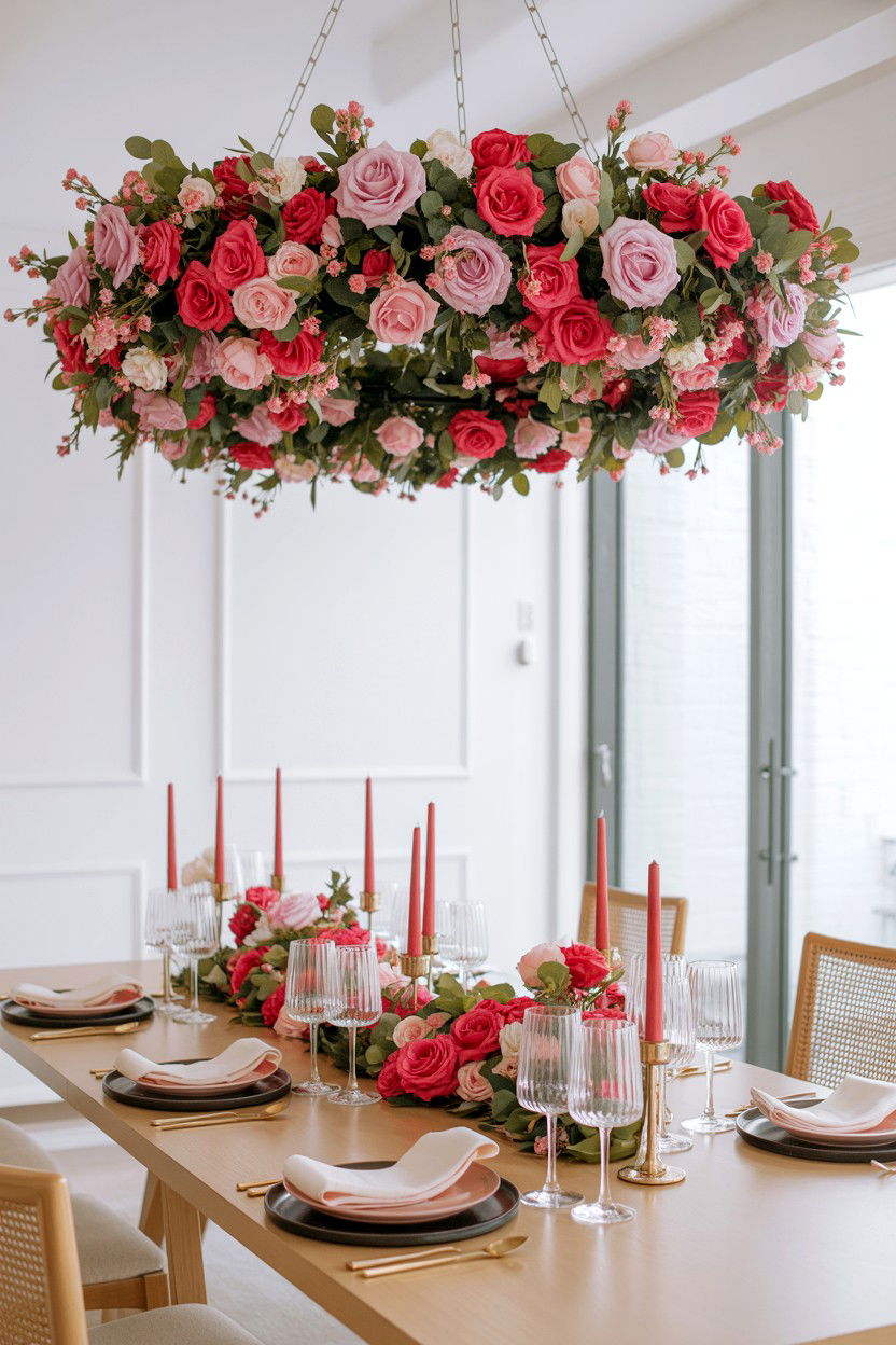 Floral Chandelier - 25 Maximalist Valentine's Day Ideas