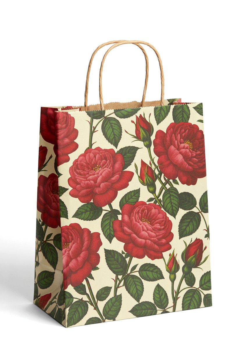 Floral Print Bag - 25 Valentine's Day Treat Bag Ideas
