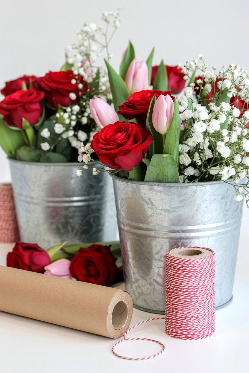 Flower Bar - 25 Valentine's Day Party Ideas