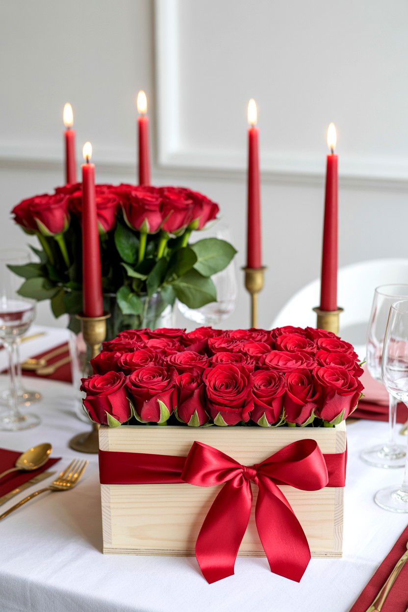 Flower Box DIY - 25 Budget Valentine's Day Flower Ideas