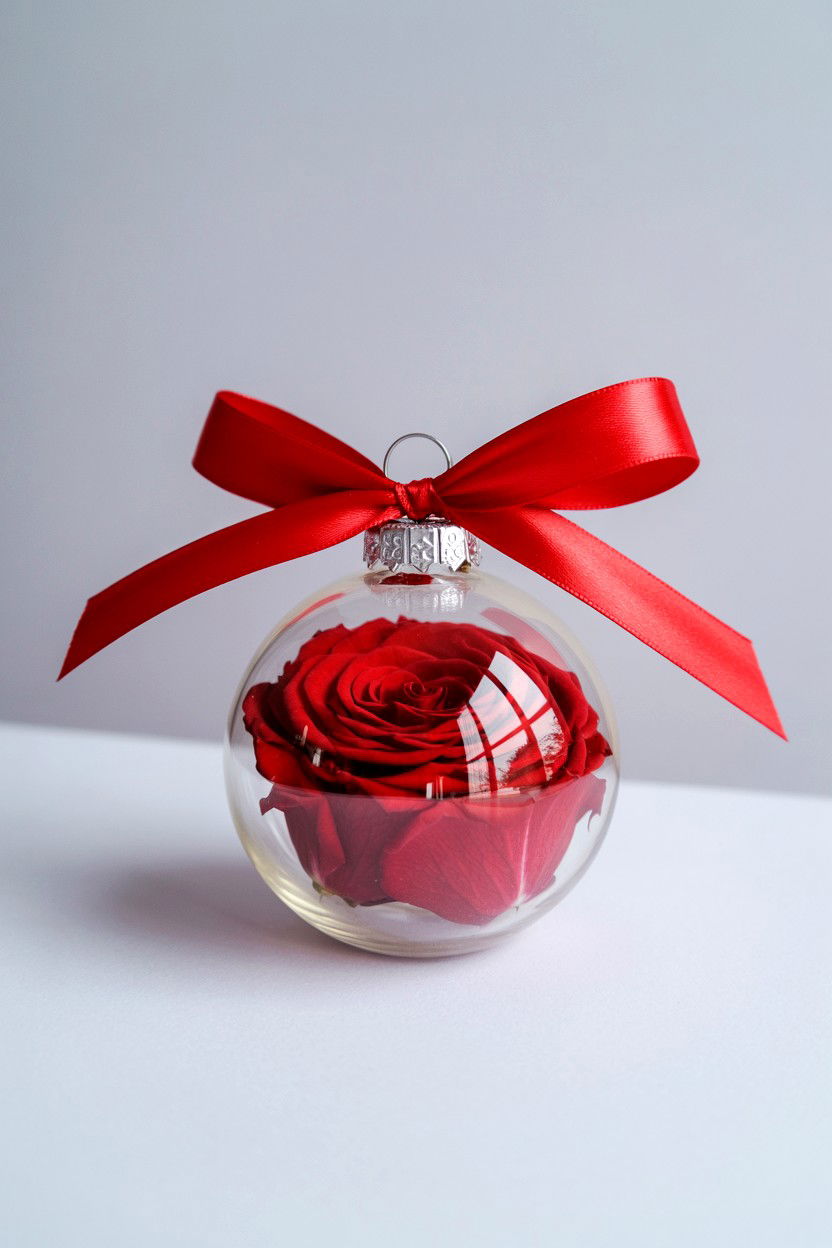 Flower Ornament - 25 Valentine's Day Preserved Flower Ideas