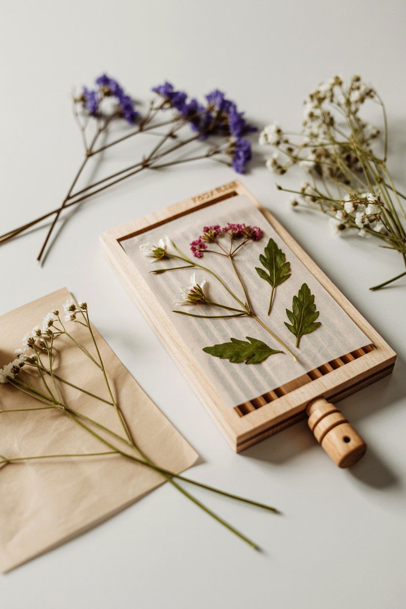 Flower Press Kit - 25 Sentimental Valentine's Day Gifts for Girlfriend