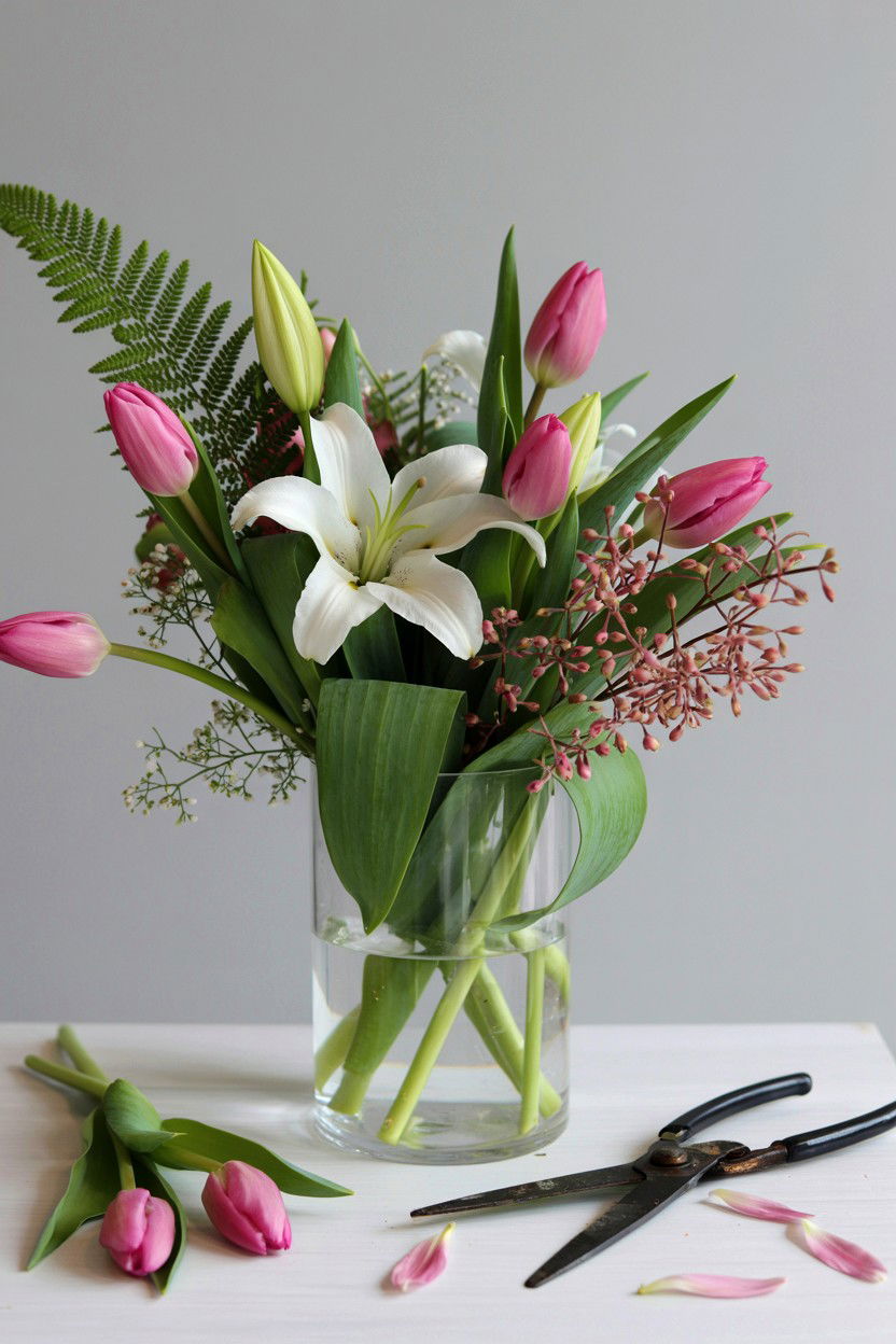 Flower arrangement - 25 Valentine's Day Self Care Routine Ideas