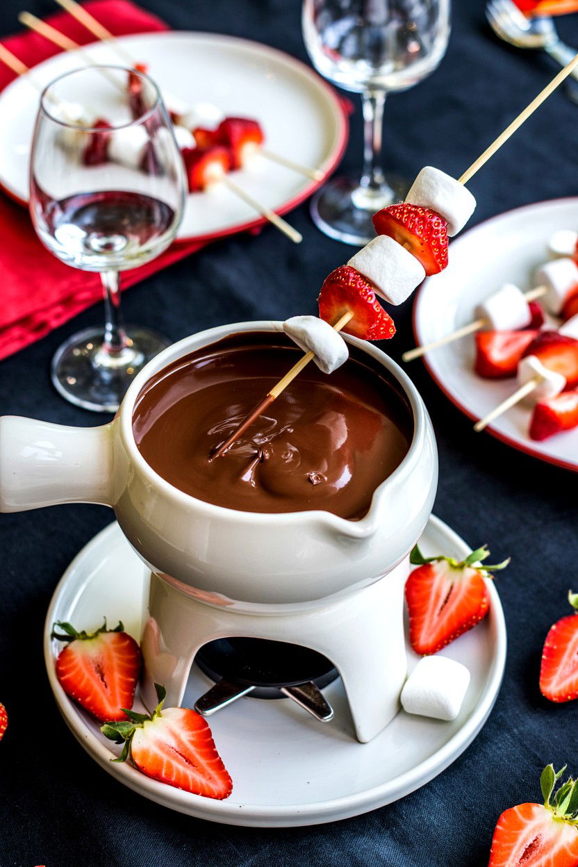 Fondue Night - 25 Cheap Valentine's Day Romantic Ideas