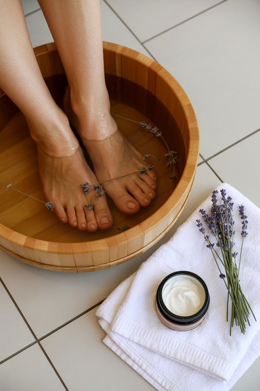 Foot soak - 25 Valentine's Day Self Care Routine Ideas