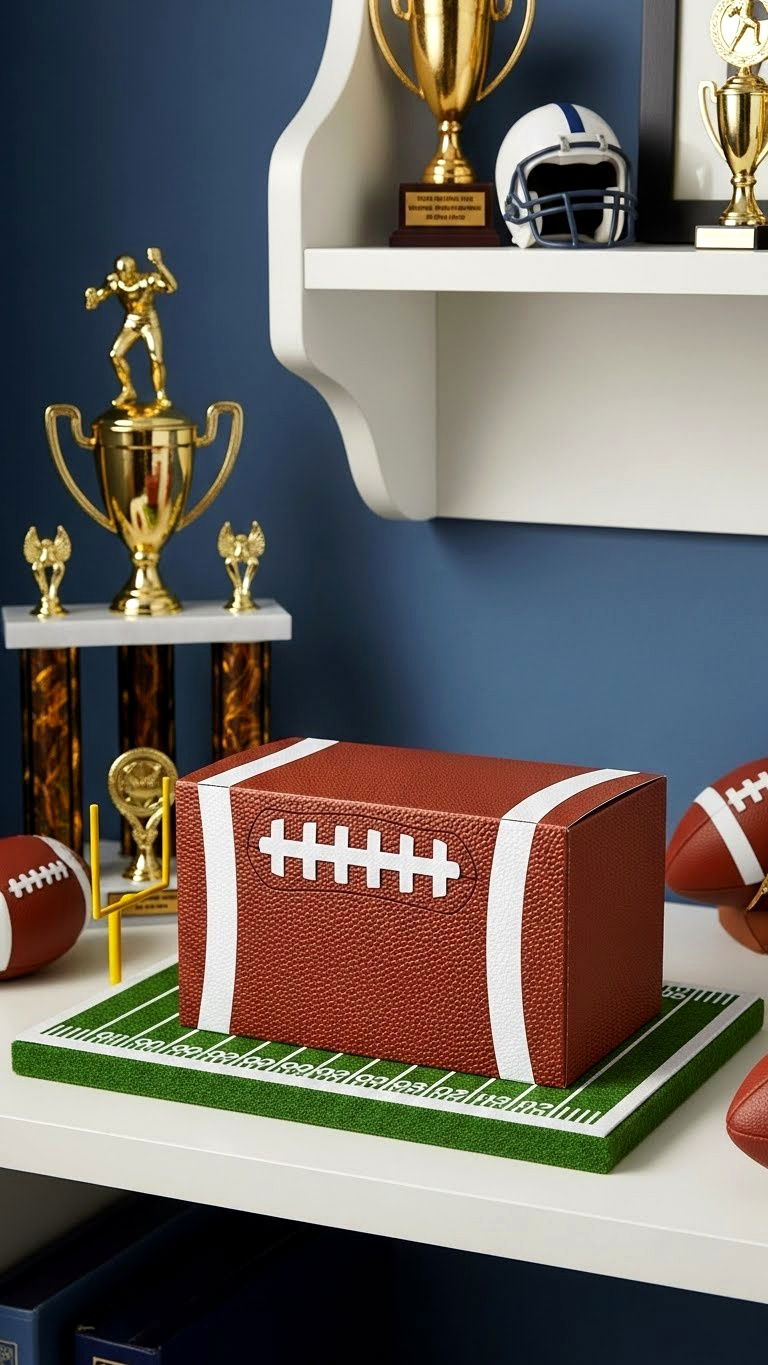 Football Valentine Box - 25 valentine's day box ideas