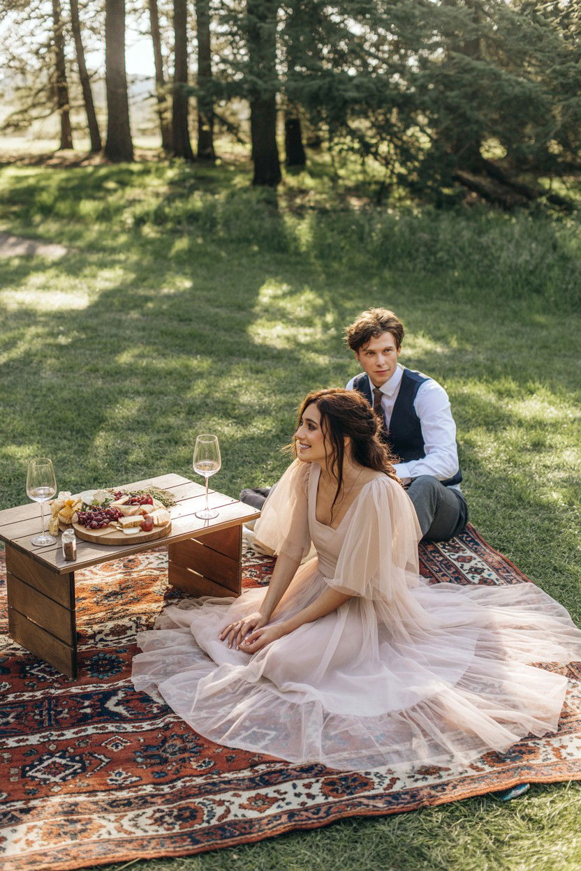 Forest Picnic Wedding - 25 Valentine's Day Elopement Ideas