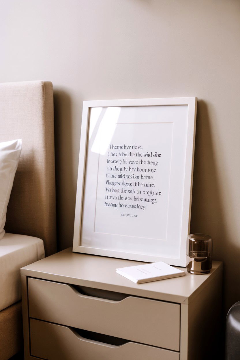 Framed Love Quotes - 25 Minimalist Valentine's Day Decor Ideas