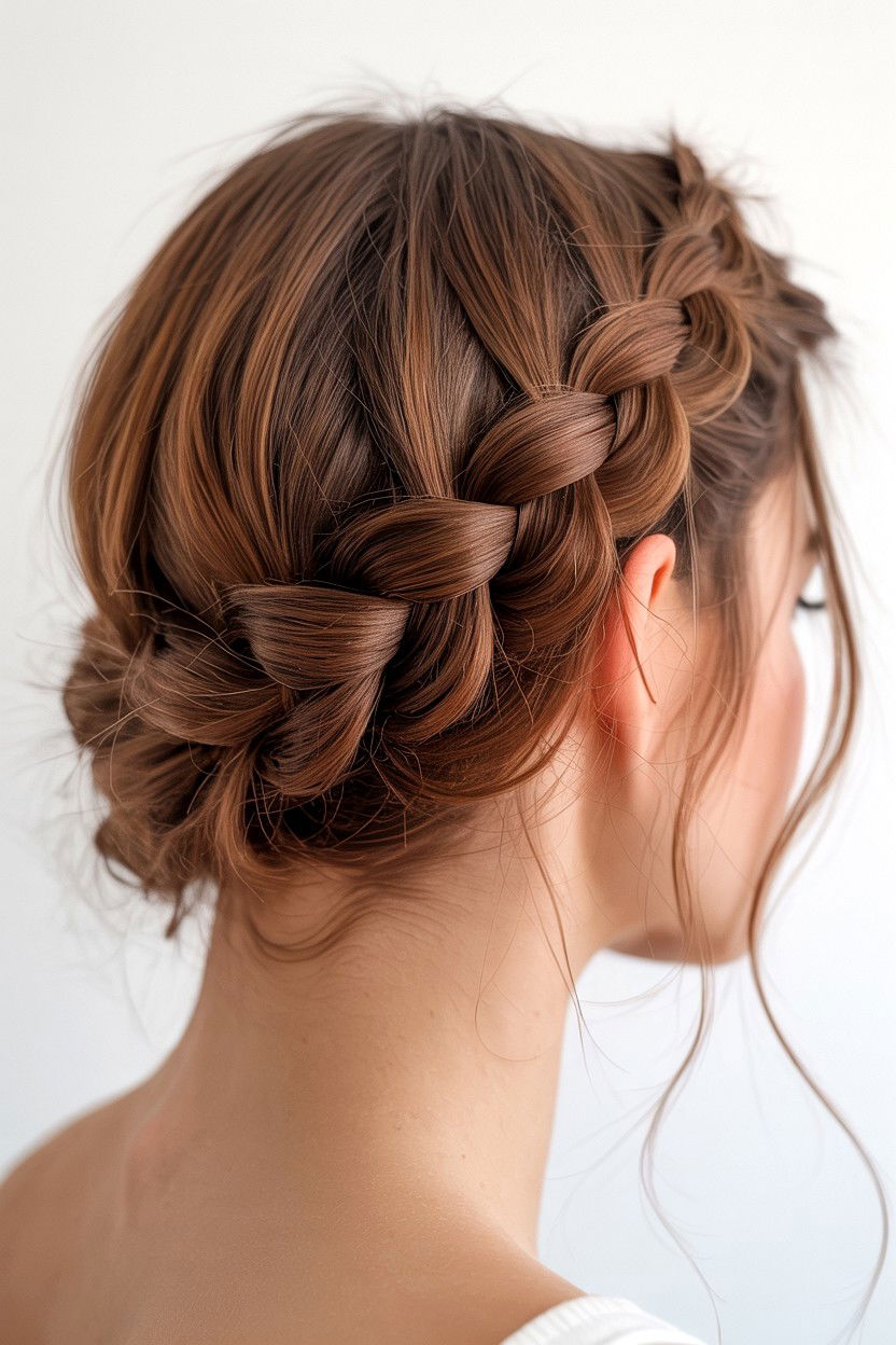 French Braid Crown - 25 Valentine's Day Crown Braid Ideas