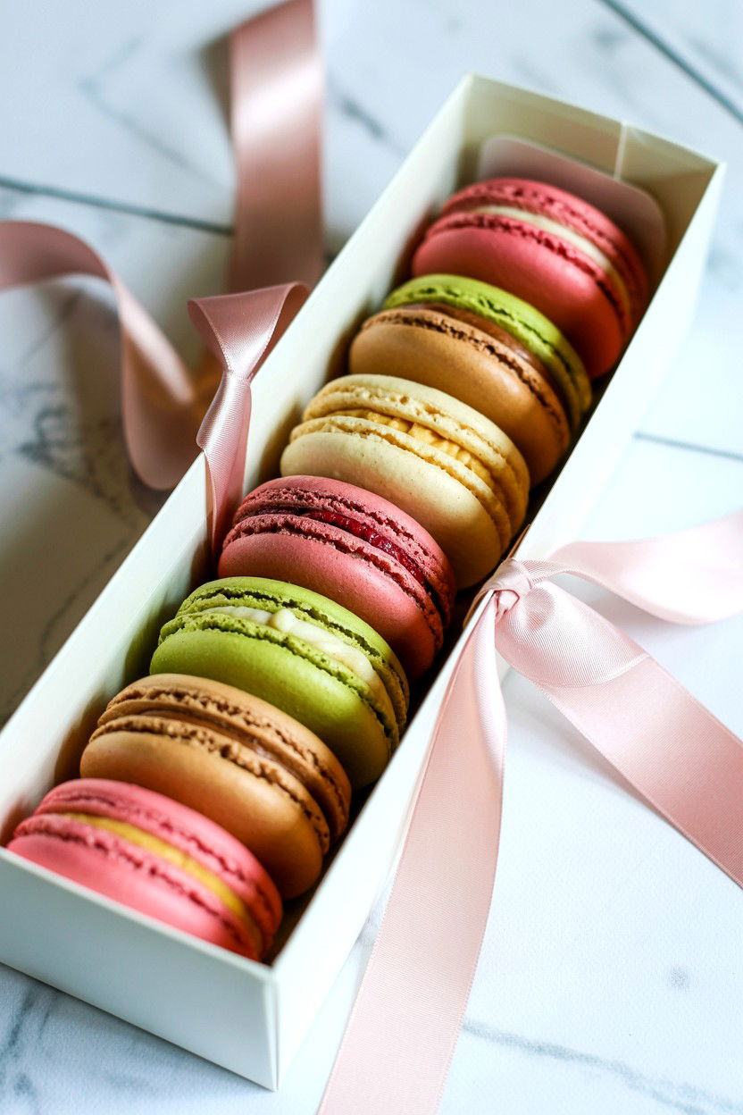 French Macaron Box - 25 Valentine's Day Ideas for Foodies