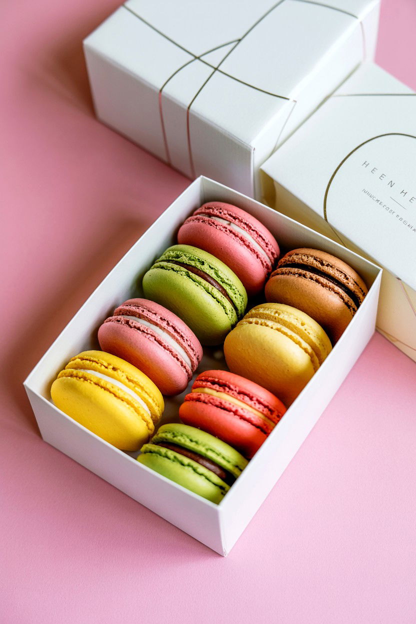 French Macaron Set - 25 Valentine's Day Gourmet Gift Basket Ideas