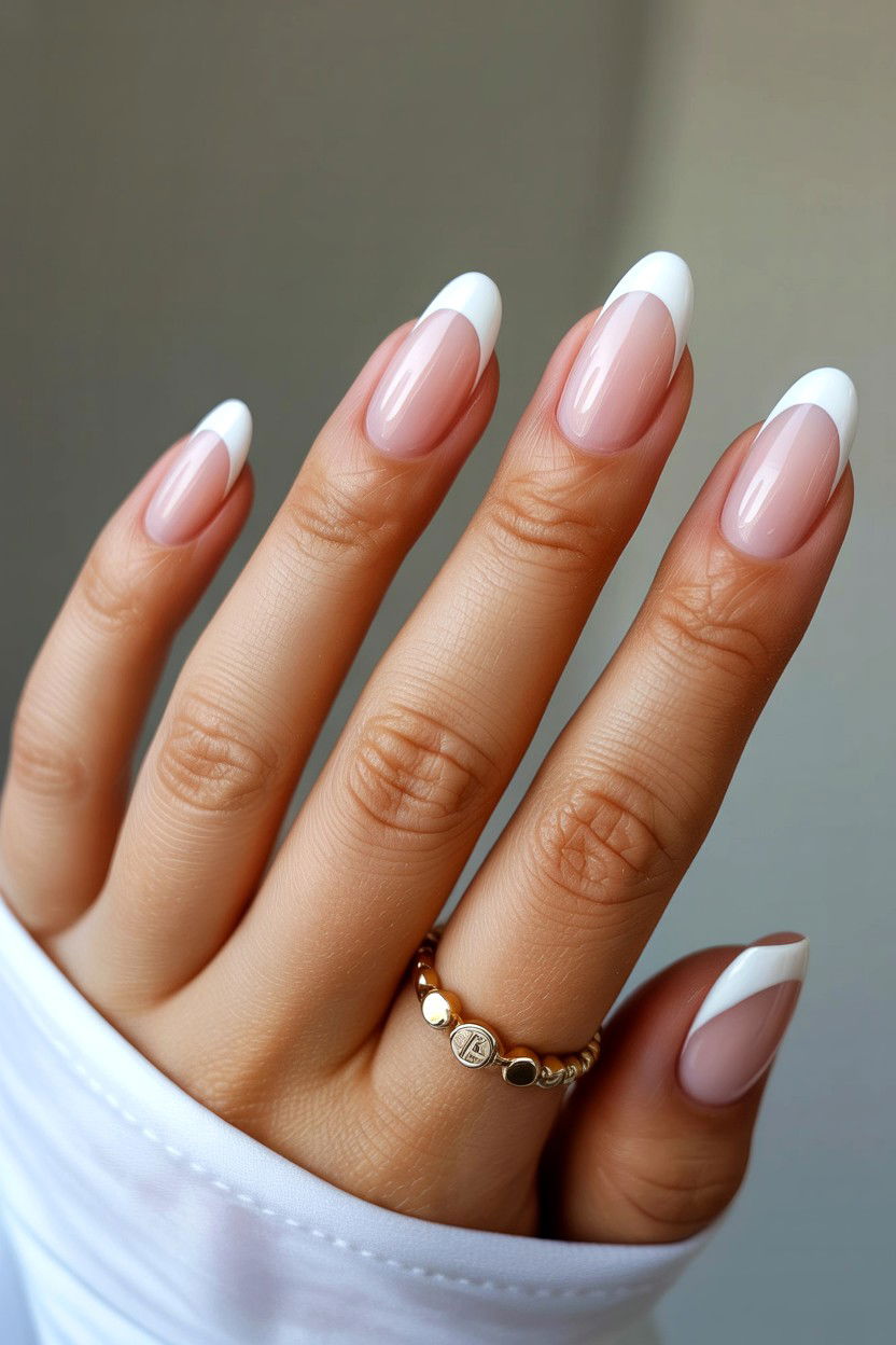 French Ombre Nails - 25 Ombre Valentine's Day Nail Ideas