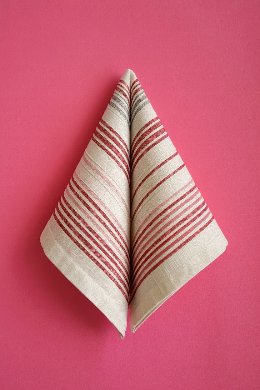 French Pleat Napkin - 25 Valentine's Day Napkin Folding Ideas