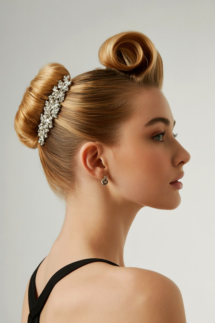 French Twist - 25 Valentine's Day Vintage Hair Ideas
