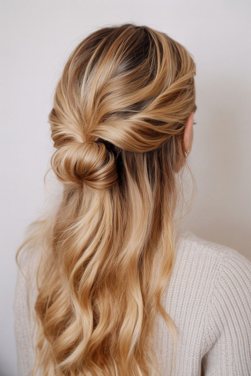 French Twist Half Up - 25 Valentine's Day Half Up Half Down Hair