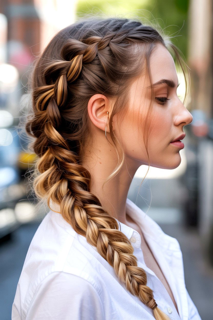 French fishtail braid - 25 Valentine's Day Fishtail Braid Ideas