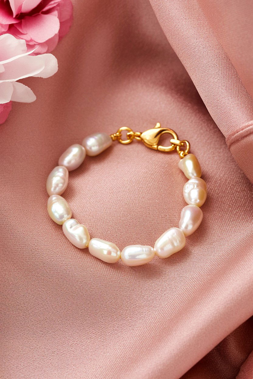 Freshwater Pearl Bracelet - 25 Valentine's Day Bracelet Ideas